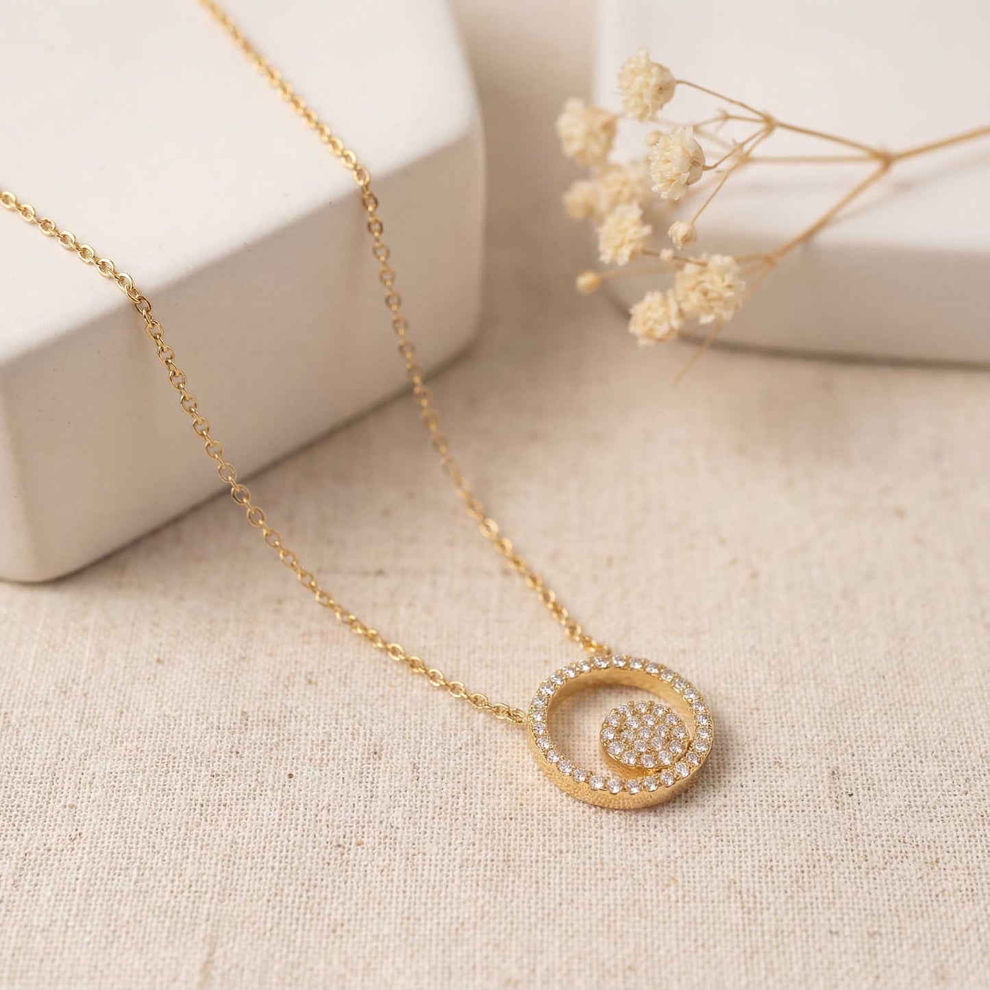 Crescent Moon Pendant Necklace