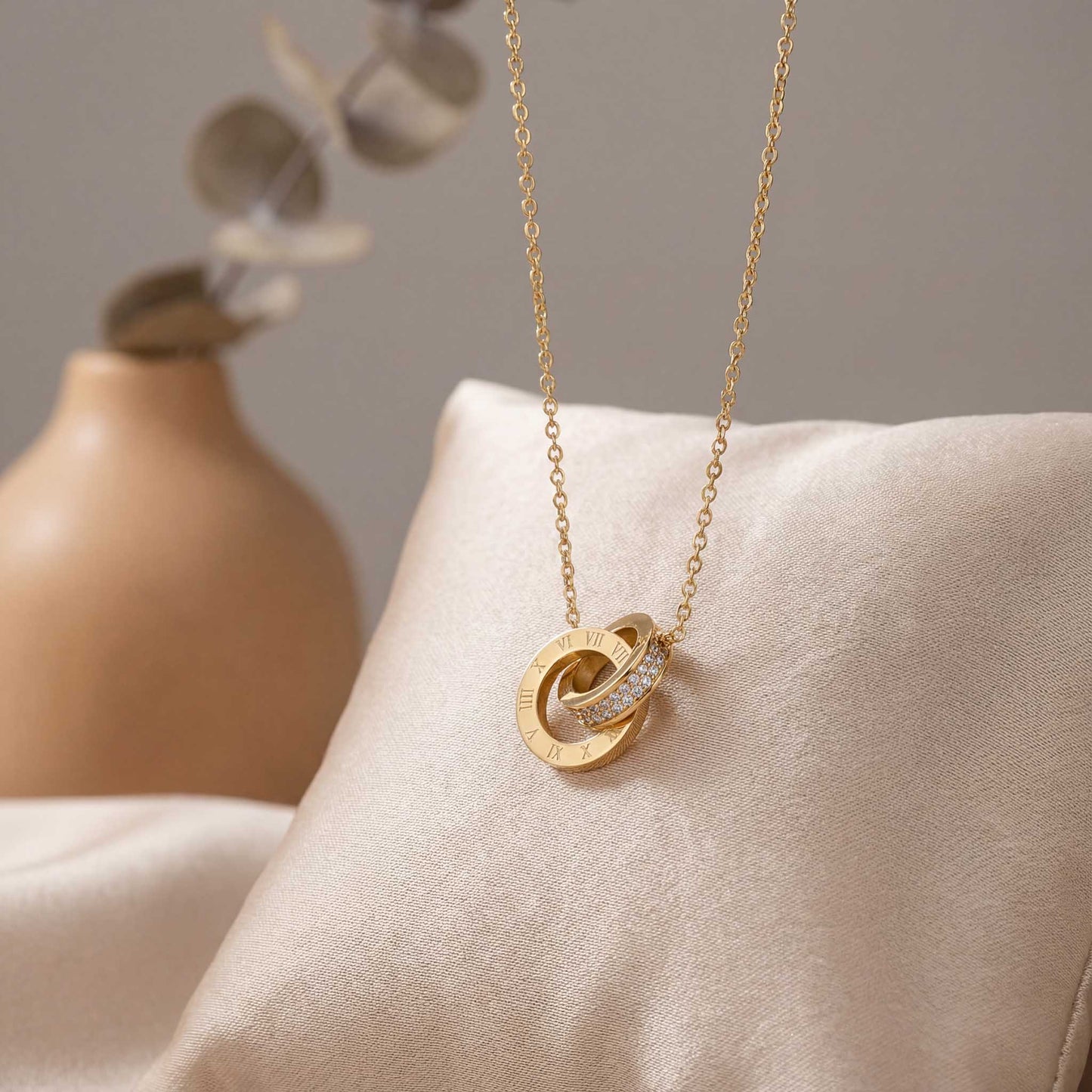 Roman Numeral Pendant Necklace