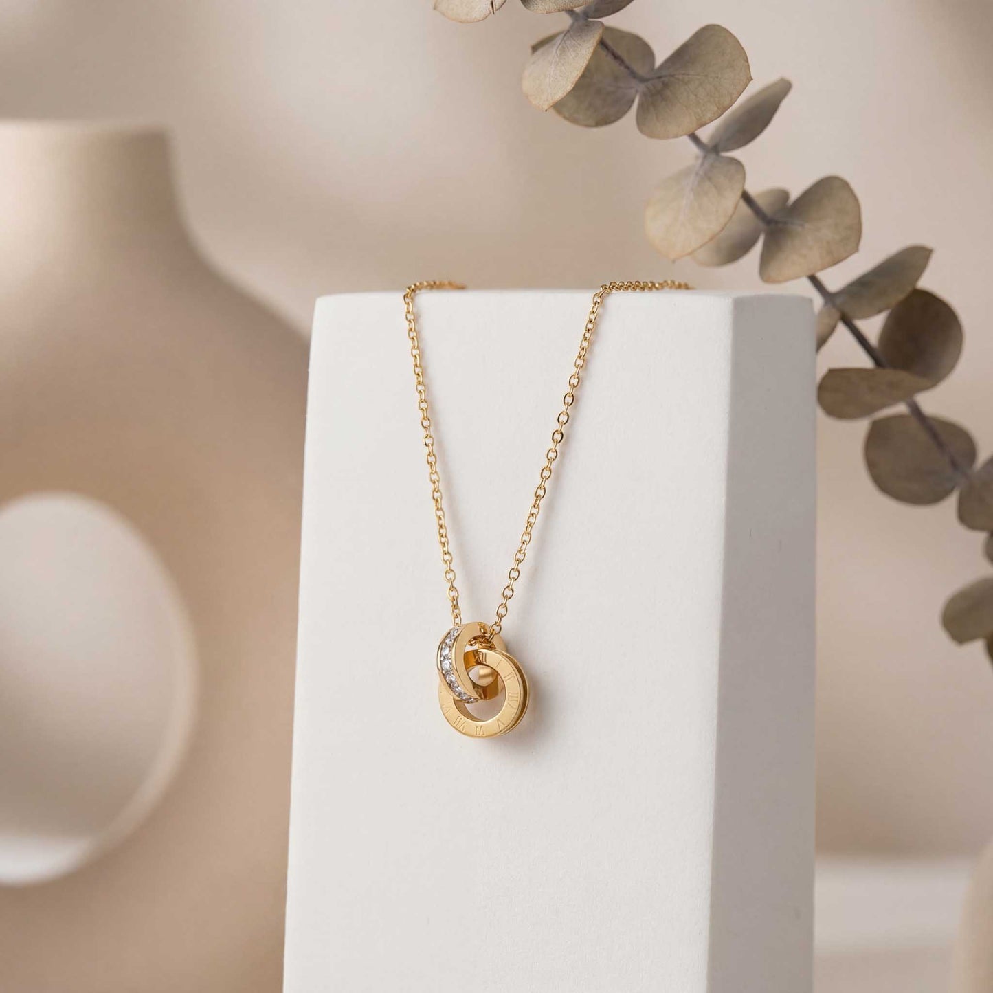 Roman Numeral Pendant Necklace