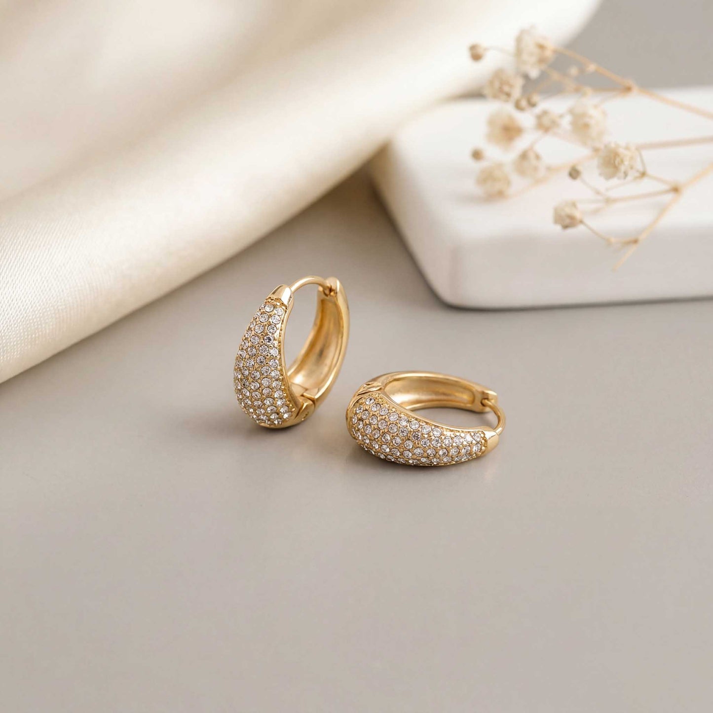 Elegant Diamond Drop Earrings