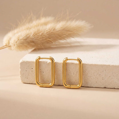 Geometric Square Earrings