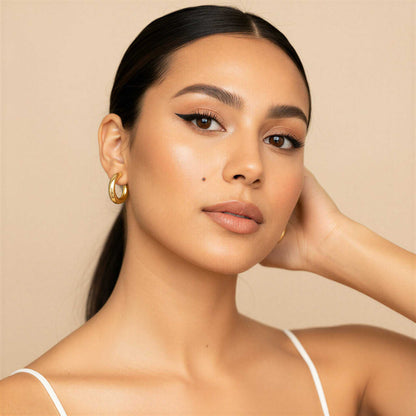 Classic Round Stud Earrings