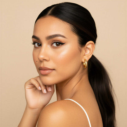 Classic Round Stud Earrings