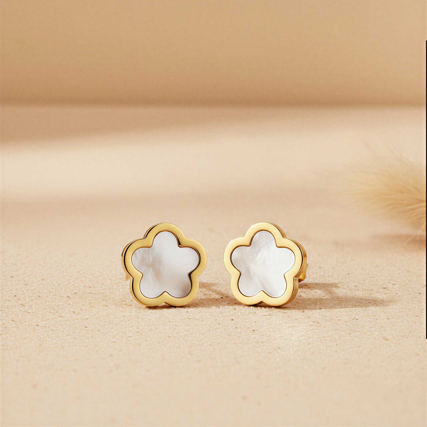 White Meadow Flower Earrings