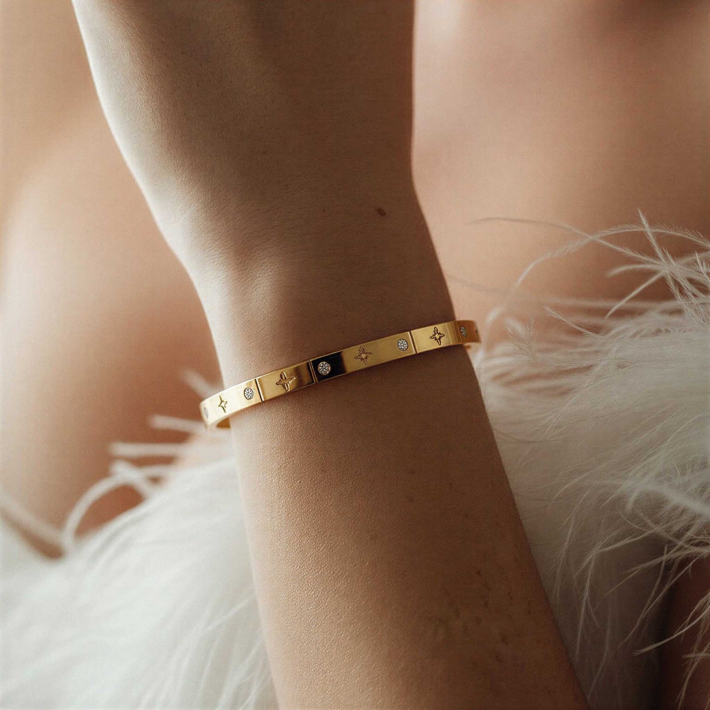 Galaxy Charm Gold Bracelet