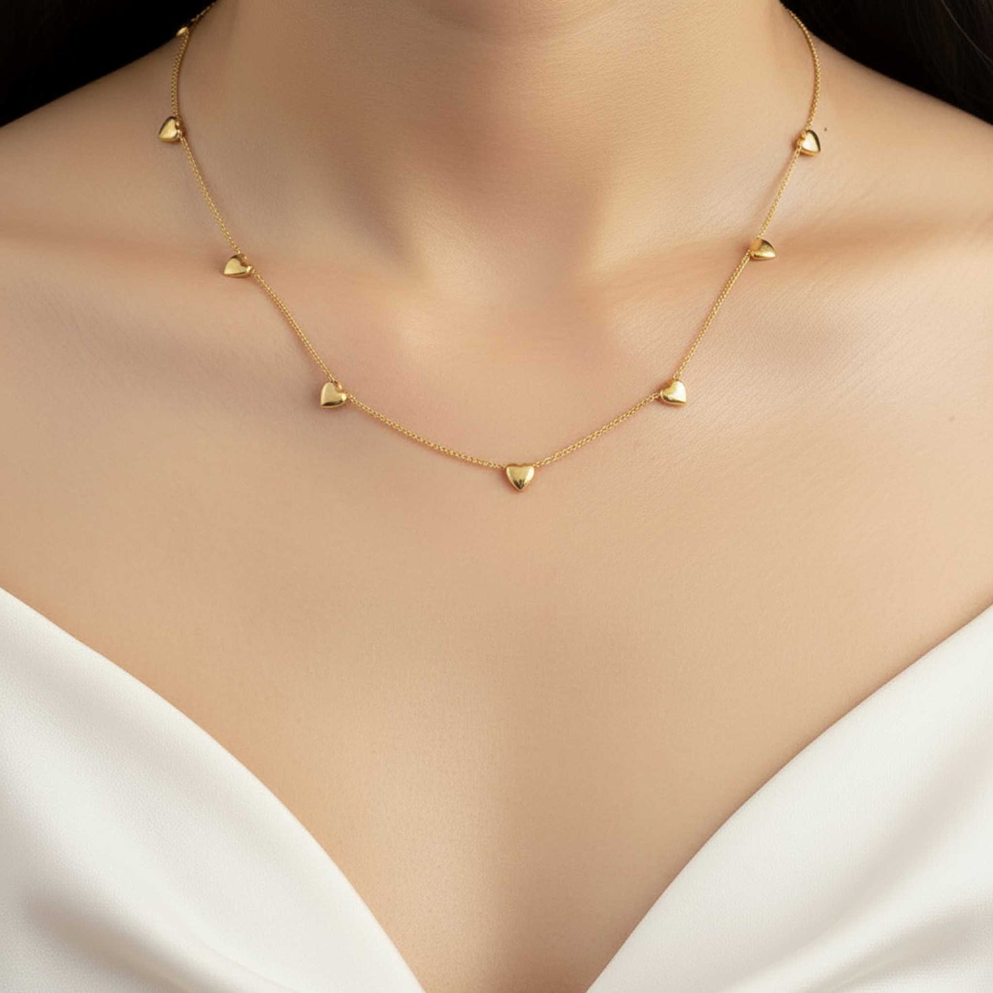 Dainty Gold Heart Necklace
