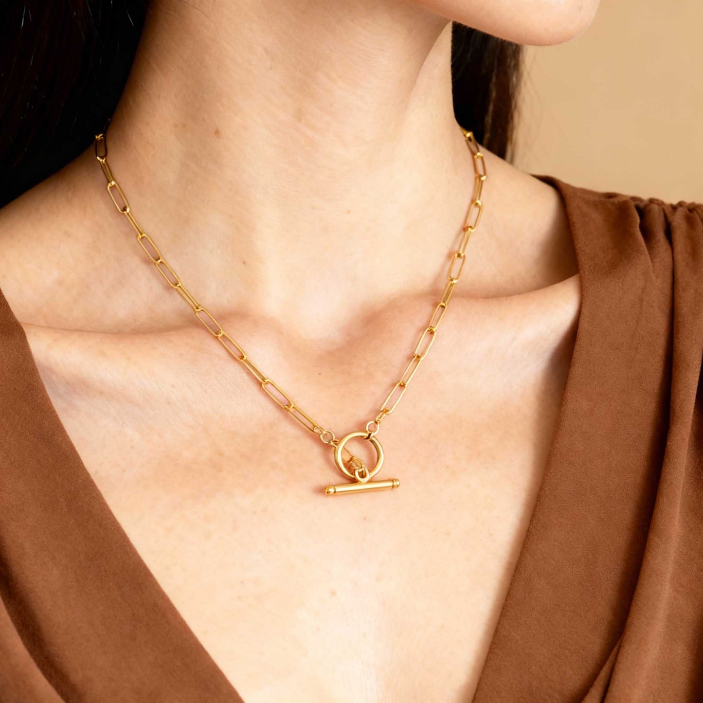 Stylish Gold Chain Necklace