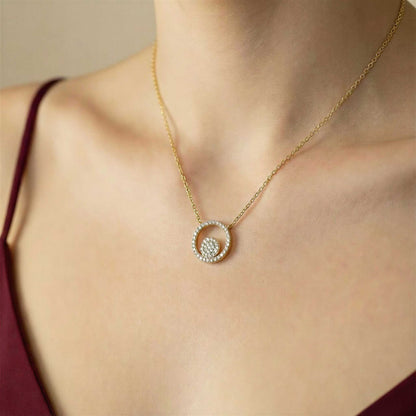 Crescent Moon Pendant Necklace