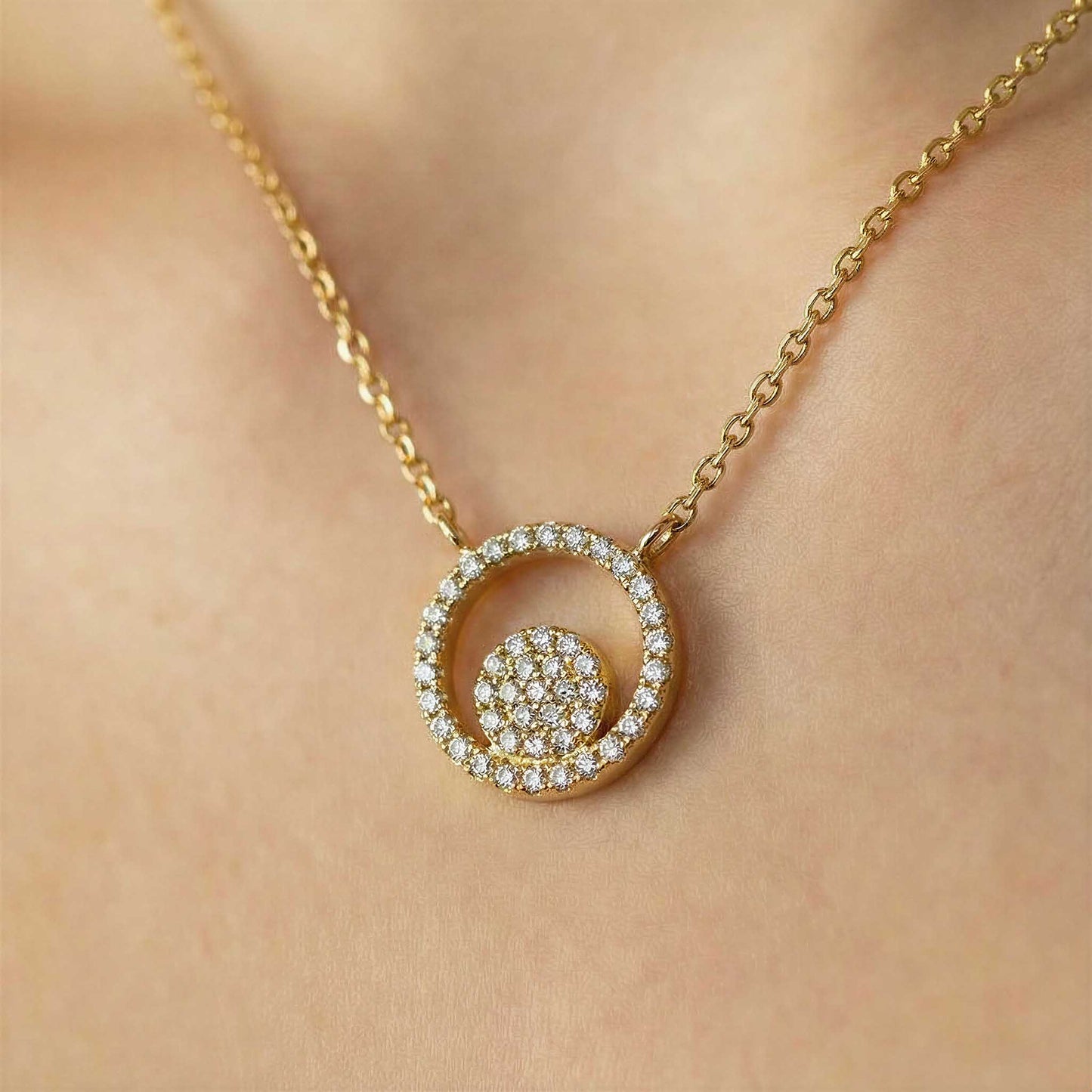 Crescent Moon Pendant Necklace