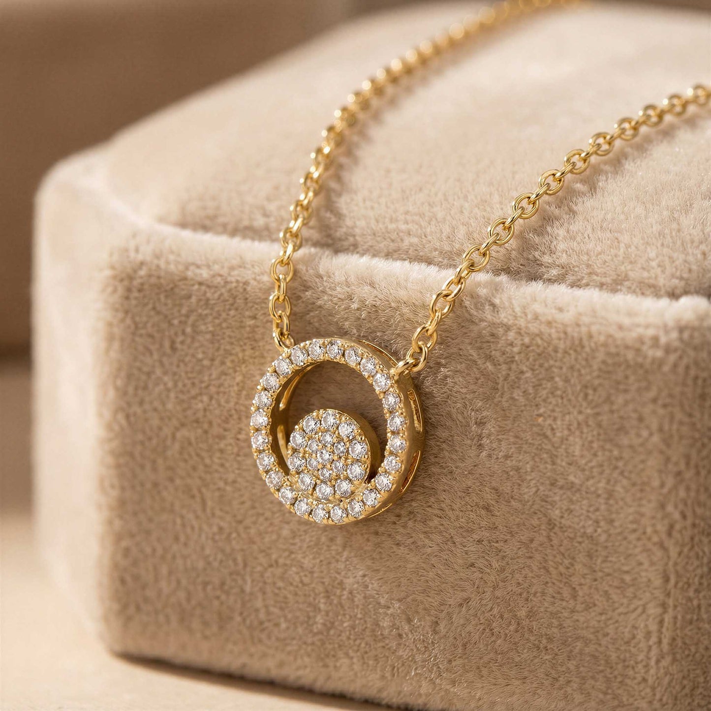 Crescent Moon Pendant Necklace