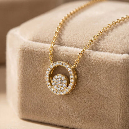 Crescent Moon Pendant Necklace