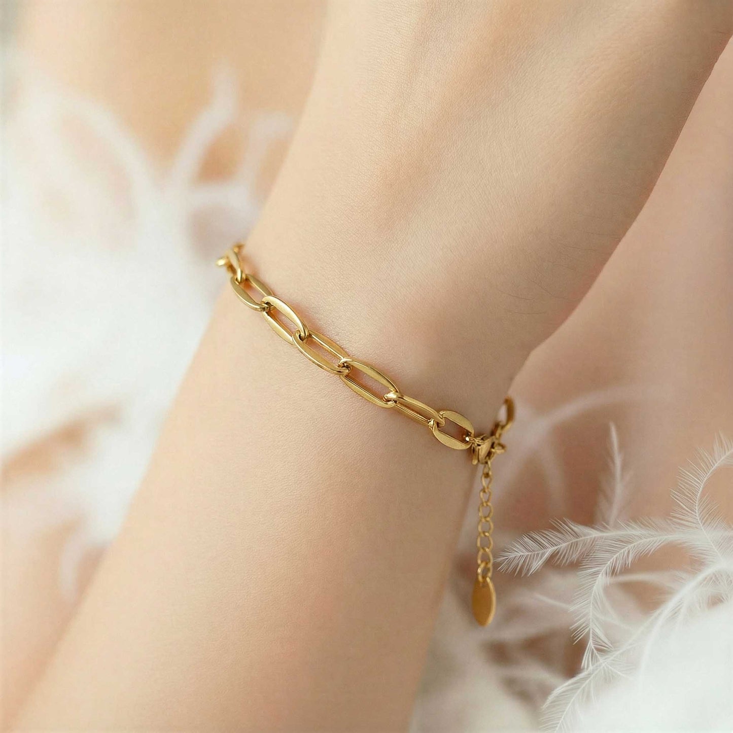 Adjustable Gold Chain Bracelet