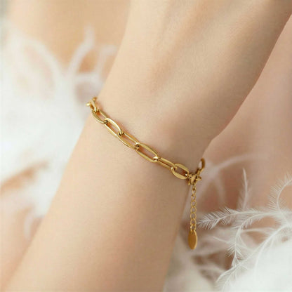 Adjustable Gold Chain Bracelet