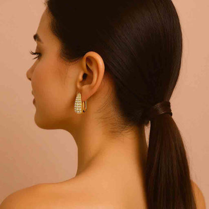 Elegant Diamond Drop Earrings