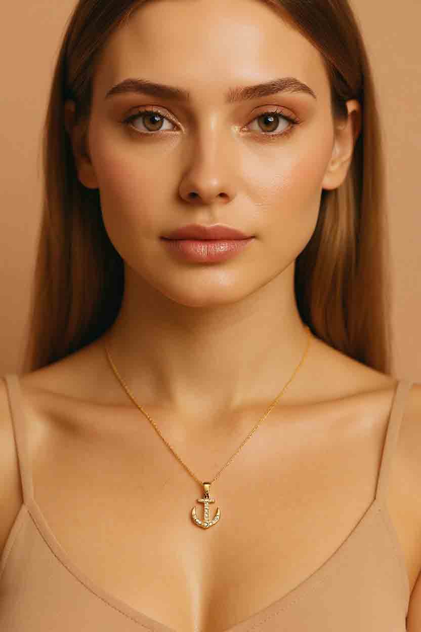 Classic Anchor Pendant Necklace