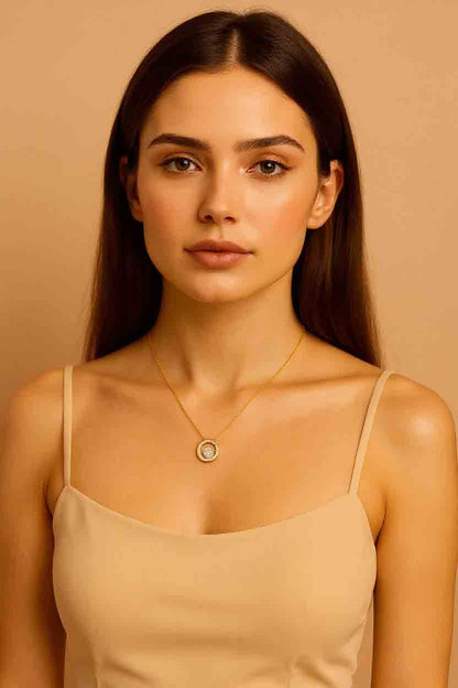 Crescent Moon Pendant Necklace