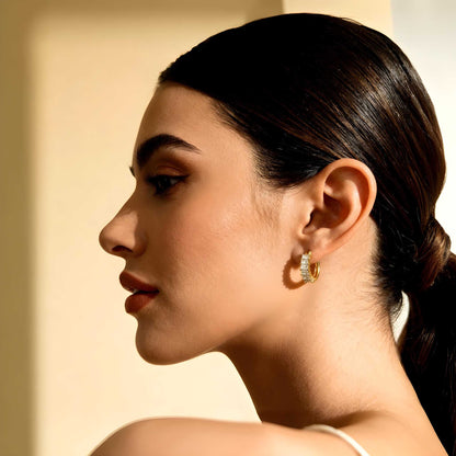 Diamond Hoop Earrings